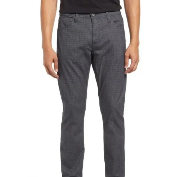 NWT AG Adriano Goldschmied Everett Men's Slim Straight Herringbone Pants